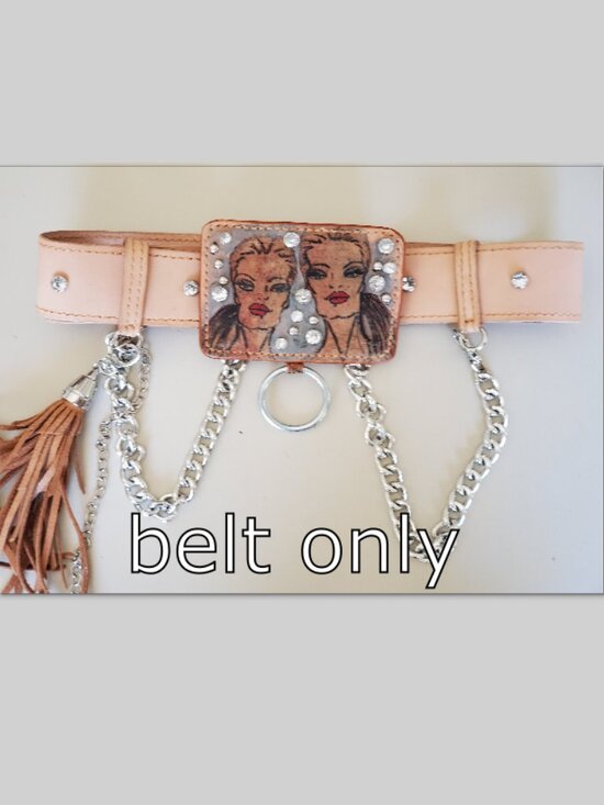 Women’s Belt + Crossbody Bag Set — 100% Full‑Grain Leather handcrafted main image 5